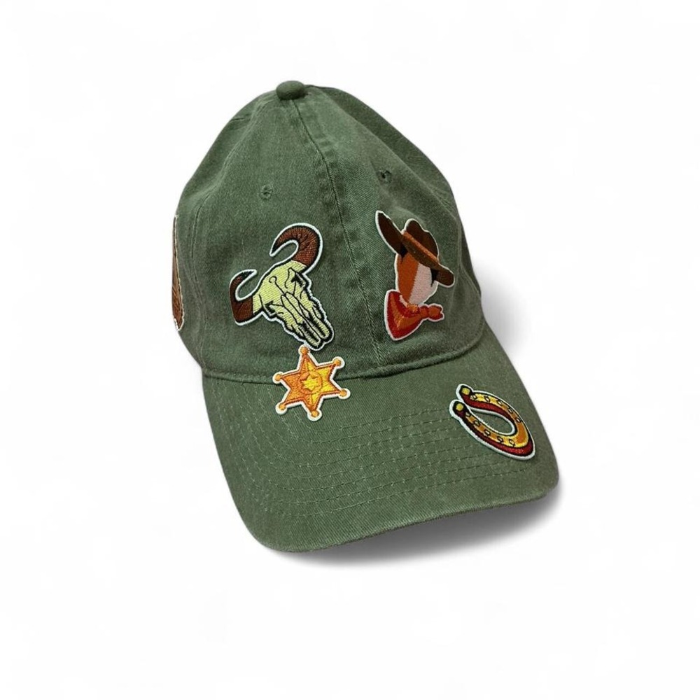 Cowboy Hat Olive‎ Otto Flex Western Embroidered Skull Horseshoe Sheriff Star